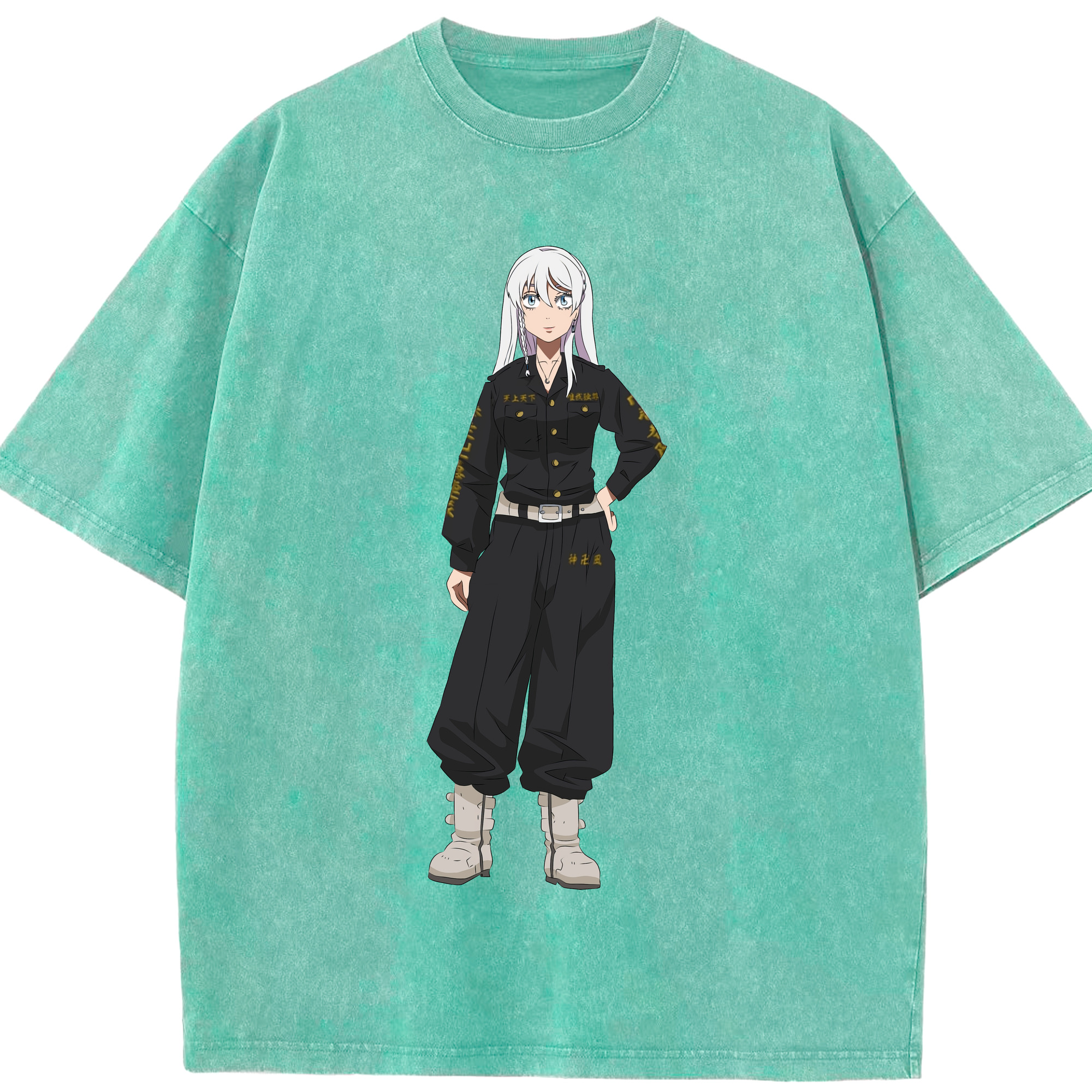 （画像用） 東京リベンジャーズ Tokyo Revengers 綿100% ヴィンテージ風 半袖Tシャツ（フロントプリント）